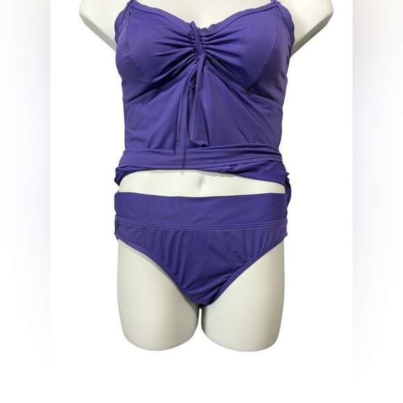 NWOT, LOLË, Two-Piece Swimsuit Set (tankini), XL, Purple ☀️ - Picture 8 of 11